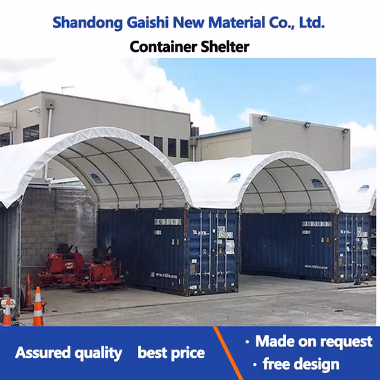 La tienda al aire libre de la estructura de acero del tejado de la prenda impermeable del PVC del 12x12m monta el refugio del contenedor